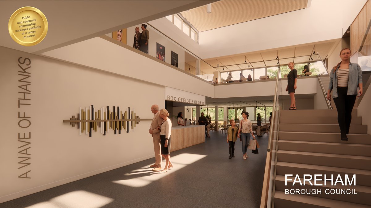 FarehamBC's tweet photo. Have you seen the Fareham Live ‘Donor Wall’ sponsorship opportunity? 🎭
Sponsor a ‘bar’ to help us create our ‘Wave of Thanks’ sound wave artwork. There are public and business packages available - find out more at https://t.co/U4w07ro1Un
#WaveofThanks https://t.co/zkJenAzy9Q