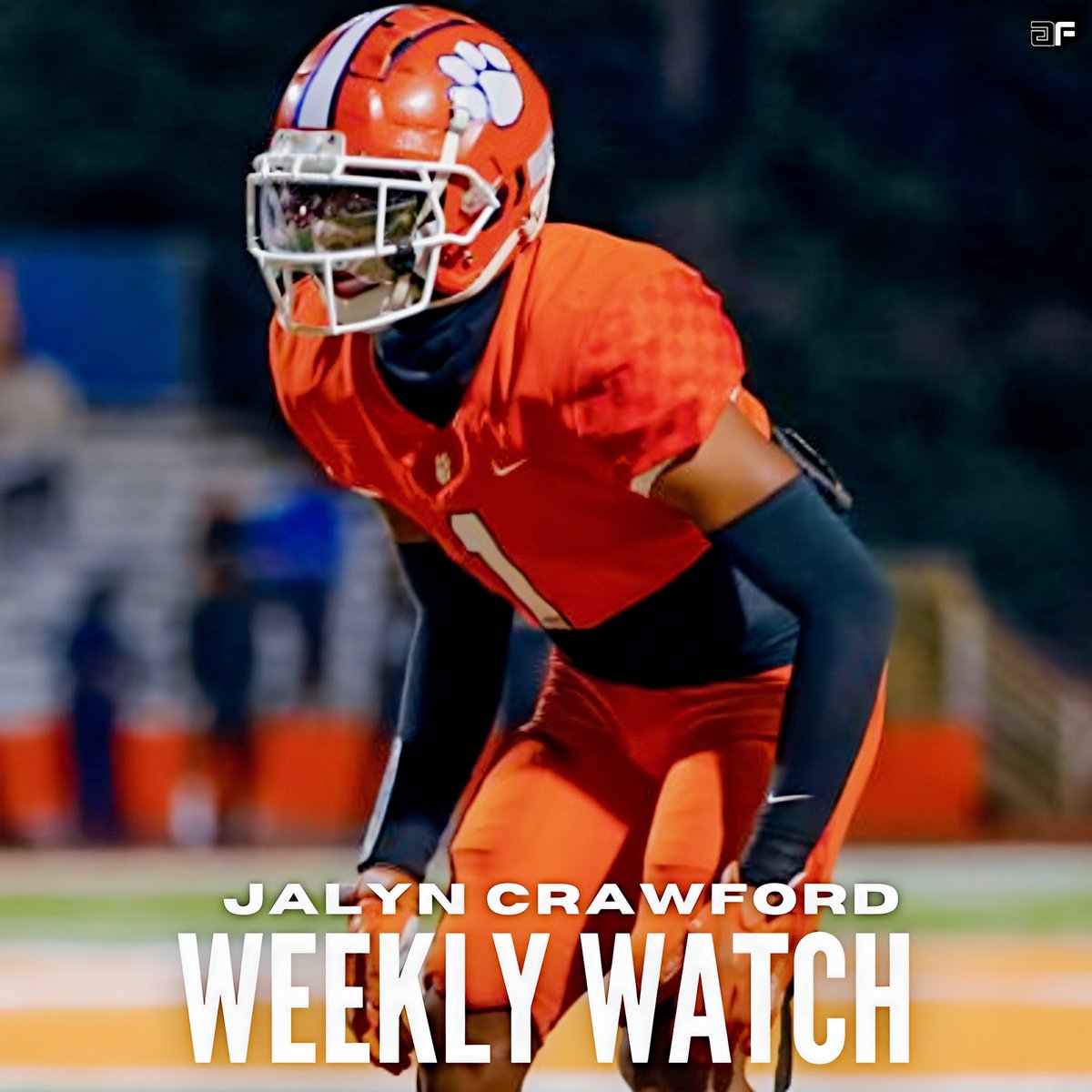 This weeks Weekly Watch is 2024 4⭐️ DB Jalyn Crawford. The DB is set to announce his commitment this Saturday. 
-
#auburntigers #wareagle #auburn #wde #auburnuniversity #collegefootball #wardamneagle #football #sec #auburnfamily #sports #cfb #explorepage #auburnbasketball #espn