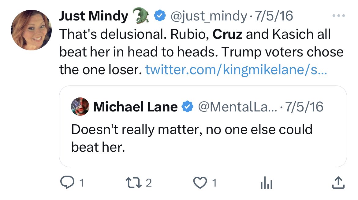 sethjlevy's tweet photo. Look, just be honest. 

You never wanted Trump. 

You never wanted him as the nominee. 

It’s not because of his decision whether to debate. 

Clearly the Republican base still disagrees with you. 

You are entitled to your opinion but it’s not representative… 

#2016Forever https://t.co/cEVUStqtHN