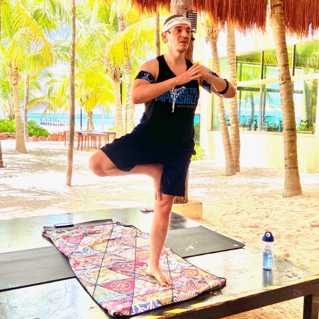 DDPYoga's tweet photo. Let's hear it for @kaydrith!  He taught an awesome segment at this year's DDPY Retreat!  Rockin' it, George 💎 💥 👊  #Vacation #Getaway #Instructor #Certified #Retreat https://t.co/EtgaTqj0Xr