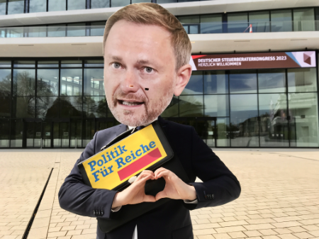Attacd's tweet photo. Wie ein Robin Hood, der in die falsche Richtung rast, nimmt @c_lindner bei den Armen und gibt den Reichen. Neuester Coup: Er möchte Unternehmen 6 Milliarden Euro Steuern schenken - kurz nachdem er harte Einsparungen bei Rente, Pflege und Kindergrundsicherung durchgesetzt hat. https://t.co/apthm6wjSK