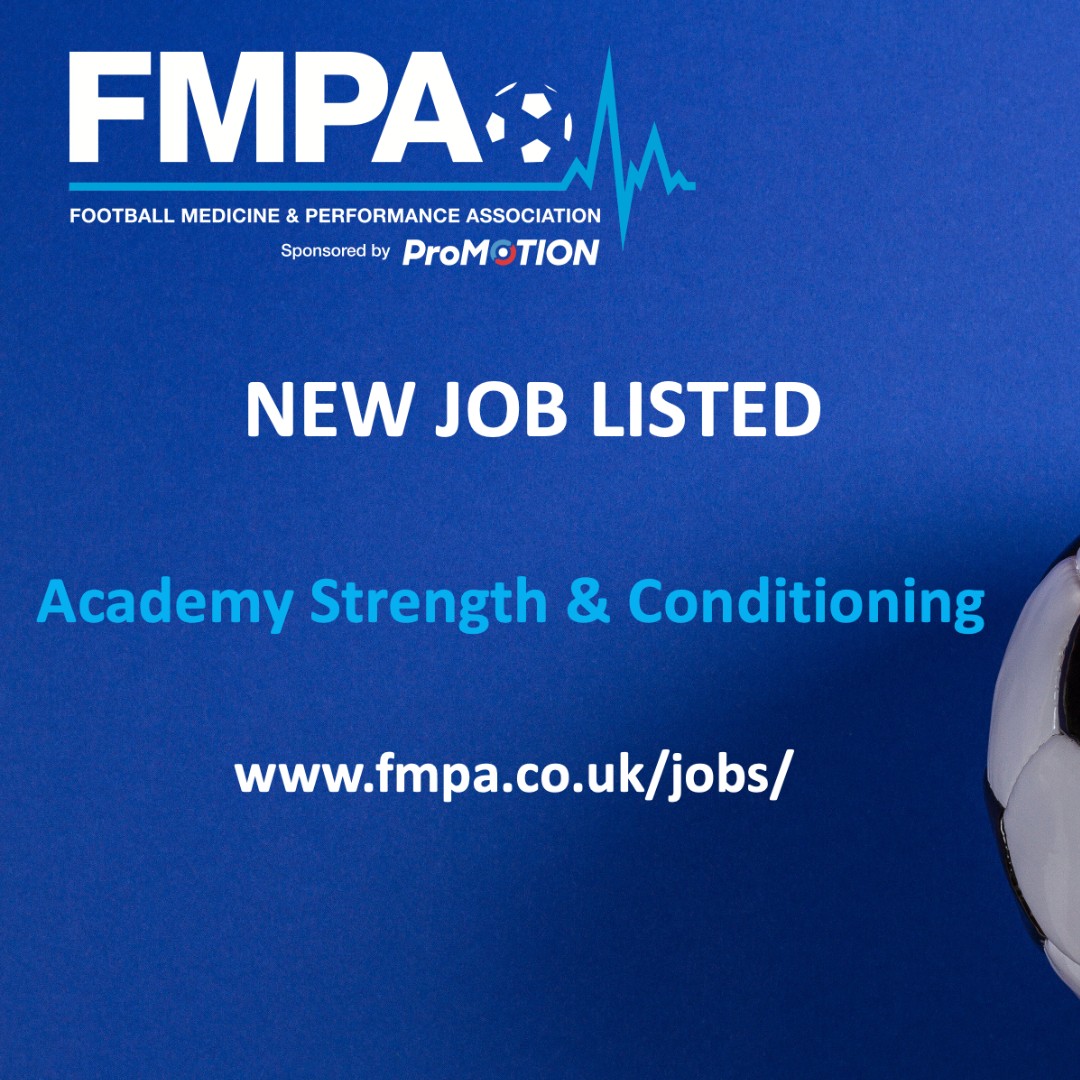 FMPA_Official's tweet photo. FMPA RECRUITMENT: New job added
⚽ Academy Strength & Conditioning Coach
#workinfootball #sandc #strengthandconditioning #academysandc #academyperformance
➡️ https://t.co/Xa2mGhKuUb https://t.co/5bX7xwzlR1