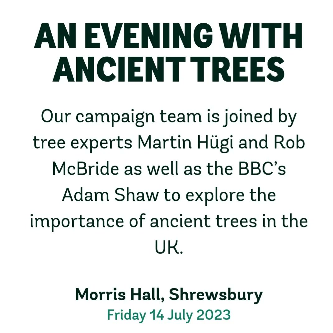 I am being picked up tomorrow lunchtime as I have been invited to speak at a @WoodlandTrust organised event, chaired by the BBC’s Adam Shaw @AdamShawBiz, in Shrewsbury tomorrow evening (Friday 14th July) with @thetreehunter and @Adele_R_B I will then be dropped back to where I