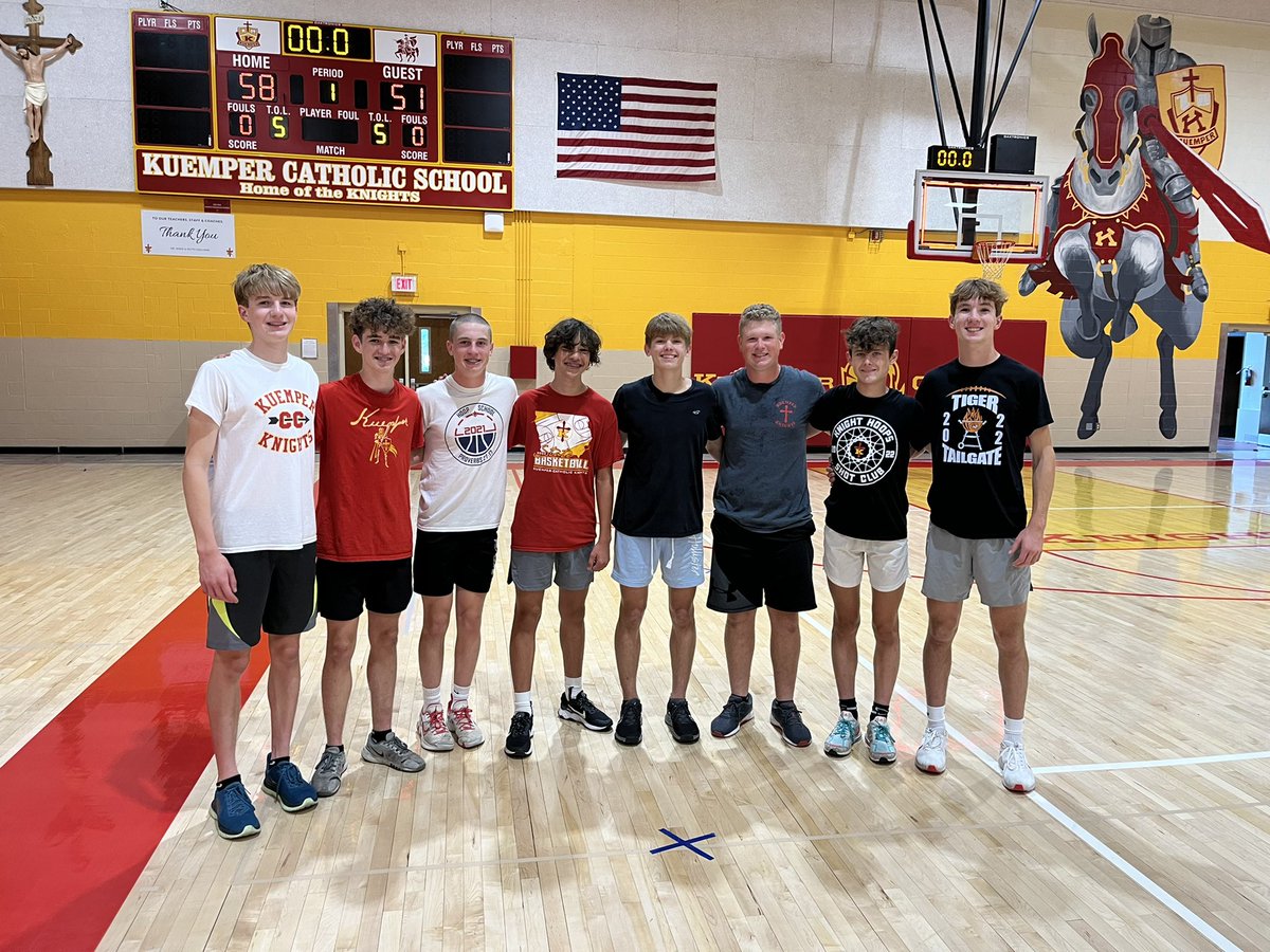 <a href="/KuemperXC/">Kuemper Catholic Cross Country</a> continues their great week with a BIG W in this weeks Summer Crusade Team Competition in the 3 Pt Contest!