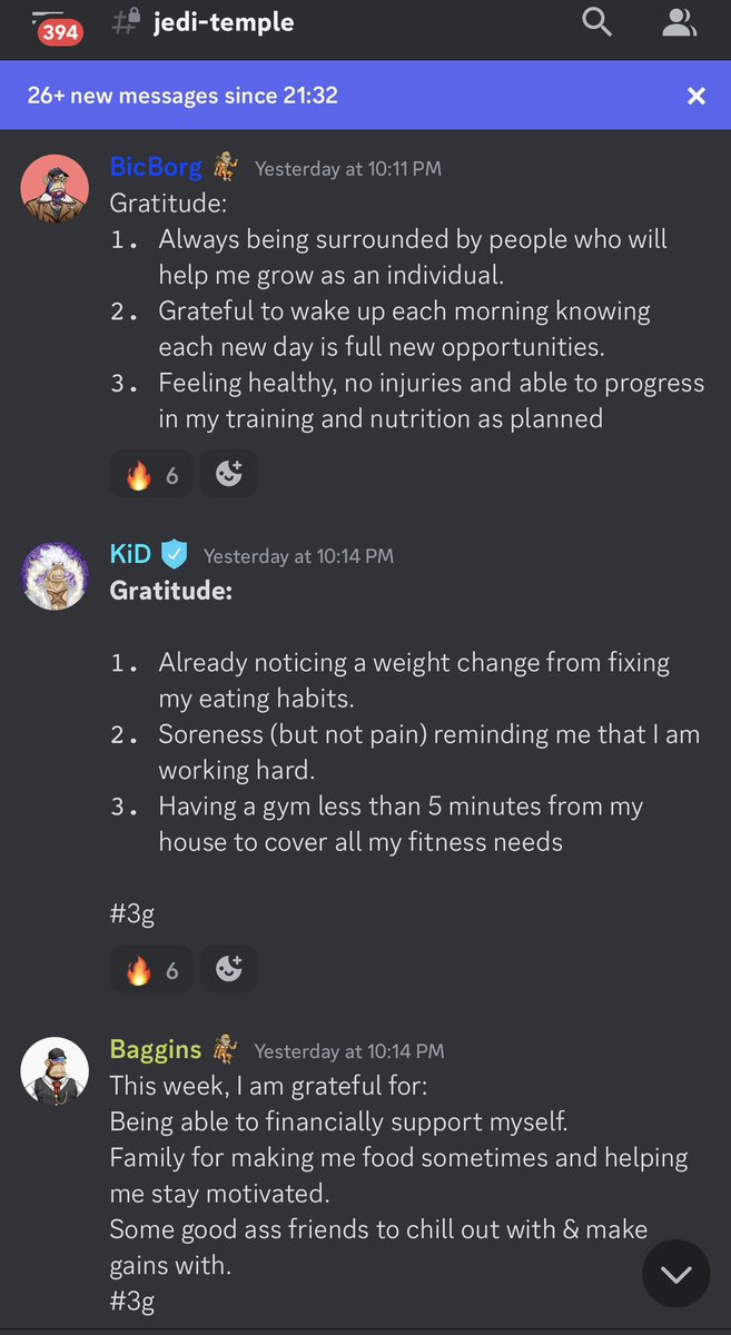 JEDI JULY NEWS 

The grind is in full speed and all the contesters working harder than ever. 

Its great to see everyone embrace every second of it all and push each other to max. 

Keep it going and thrive.

HEALTH IS WEALTH 💪