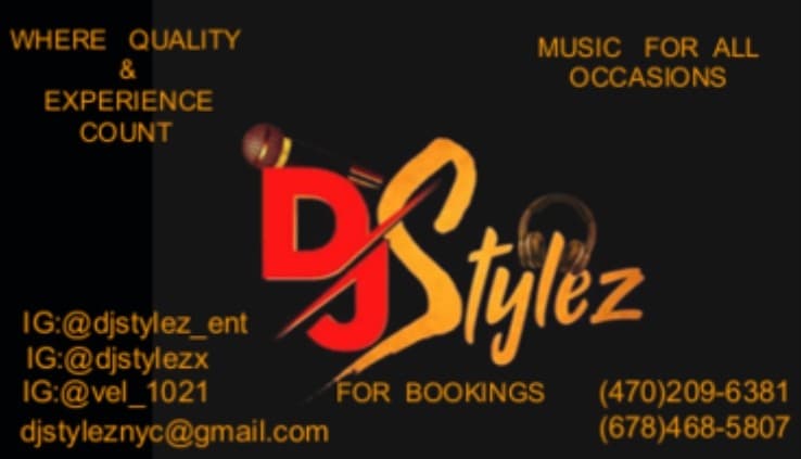 For bookings contact 678-468-5807