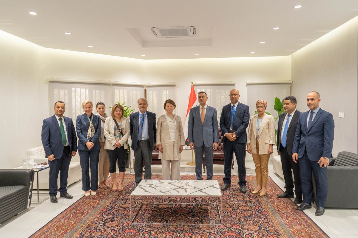 Paving the way for a bright future in #Basra through collaboration and shared goals 🌍🤝 Ms. Asako Okai, UNDP Crisis Bureau Director, meets with Mr. Assad Al-Eidani, Governor of Basra, to address development challenges in Basra, and foster a mutual partnership.