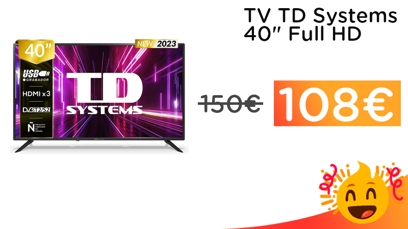 Chollometro on X: Muy buena oferta desde Miravia para esta TV TD Systems 40  Full HD, MIRA! ➡️   / X