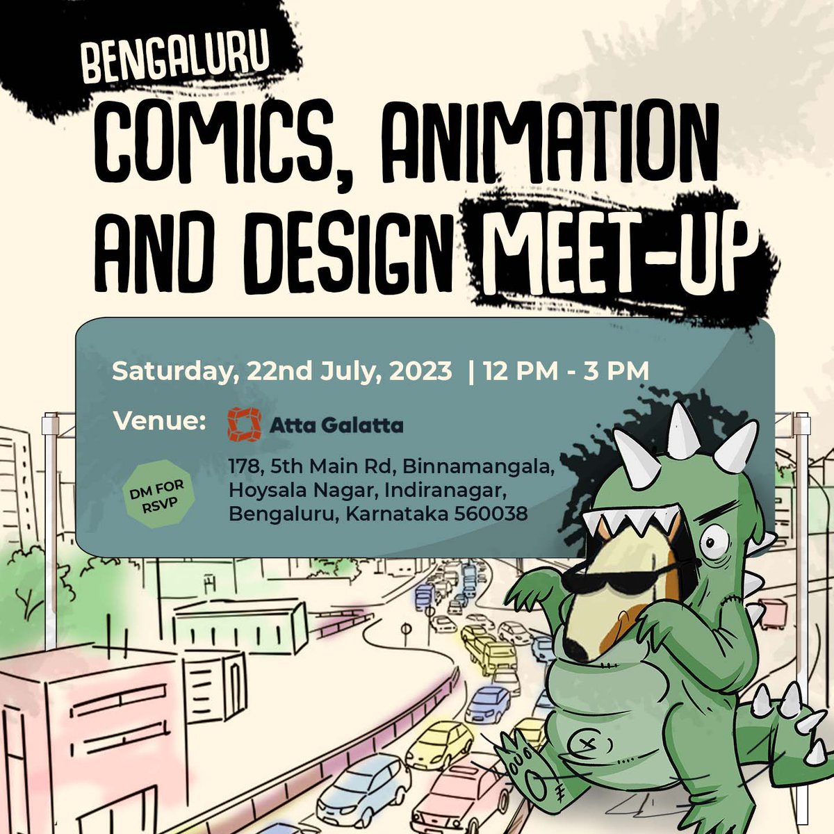bakarmax_'s tweet photo. 🍻BAKARMAX AT BANGALORE ⚙️

Come hangout with us  🐐🙋‍♀️

DMs to RSVP!

Date: Saturday, 22nd July, 2023
Time: 12 PM - 3 PM

Venue:
Atta Galatta 
178, 5th Main Rd, 
Binnamangala, Hoysala Nagar, Indiranagar, Bengaluru, 
Karnataka 560038

Poster By Krishnendu Chatterjee https://t.co/FzMyPHPRU0