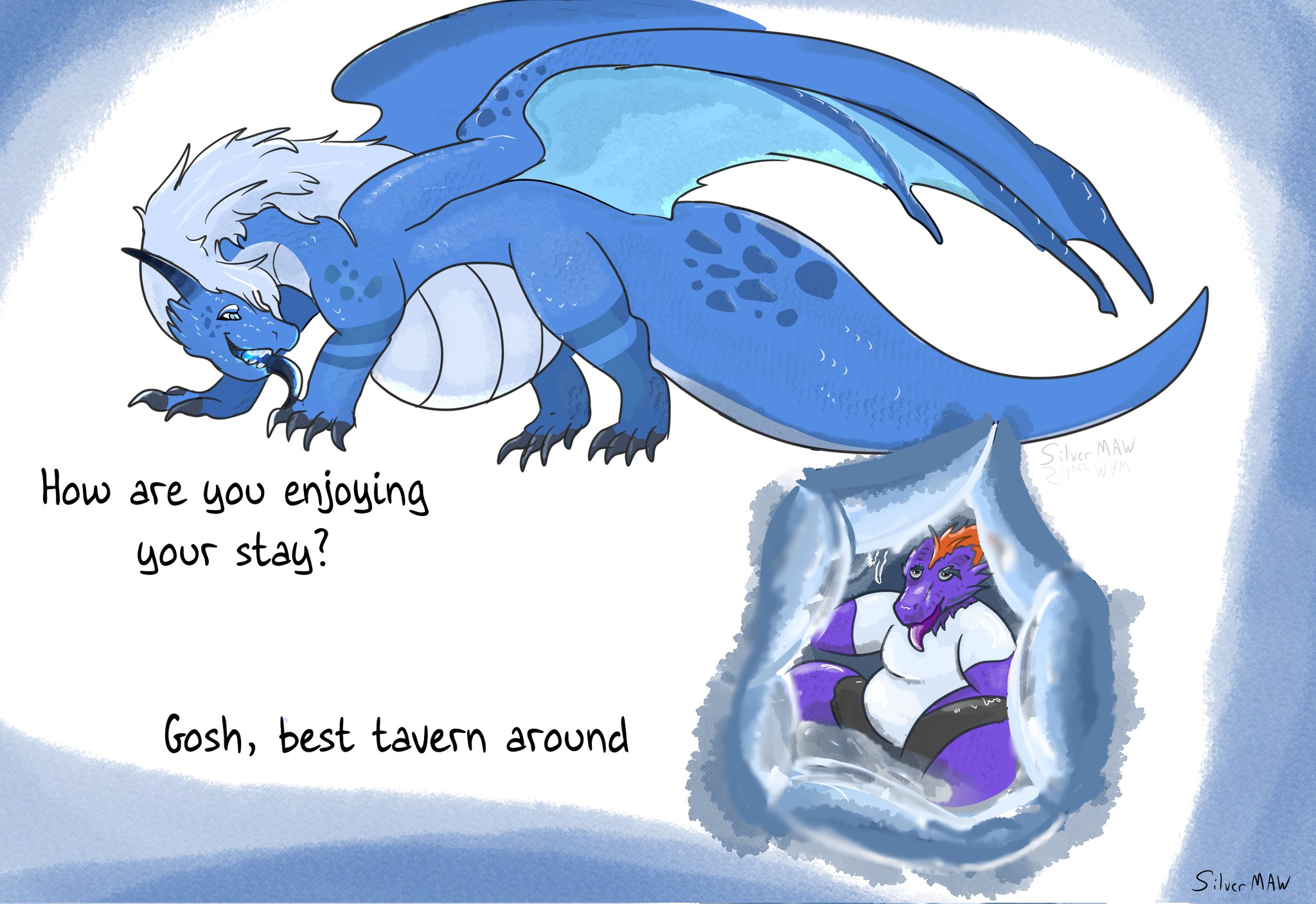A gentle and hungry dragon on Twitter "KnewfyAD (Now with new quad