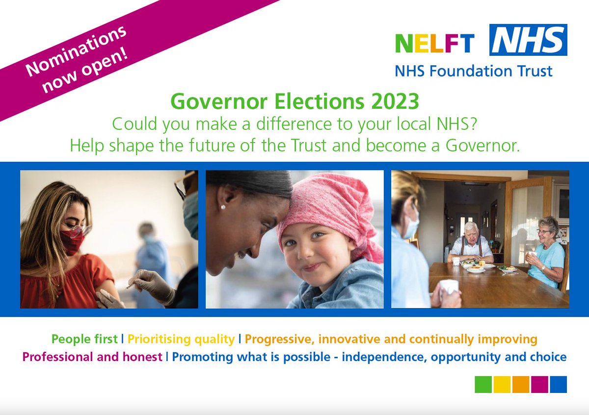 Come and join us as a Governor @NELFT, and help shape services for local people, nominations are now open. Click here to find out more: mi-nomination.com/nelft @EileenTLondon @JacquiVanRossum @PCCALAMI @simonevansevans @EdwinAddis @MarkDaleBas 📷