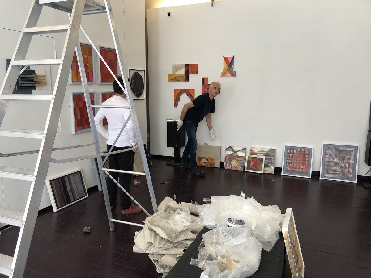 With James Ward hanging his exhibition Stills at the Republic Gallery in Blyth along with help from fellow artist Keith Murdoch. Preview is this Saturday 2 to 6pm