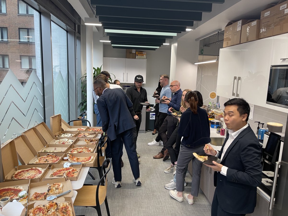 Our London team had fun playing games and eating pizza in the office during their game night. A fun time was had by all! #rimeslife