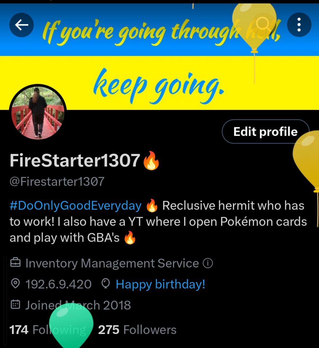 Firestarter1307's tweet photo. Cake Day 🎂🎉 https://t.co/m534Fb937M