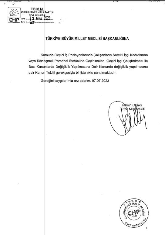 tahsinocakli's tweet photo. ÇAYKUR'da çalışan geçici işçi kardeşlerime verdiğim sözün gereği olarak Kanun Teklifimiz CHP Grubundan TBMM Başkanlığına sunulmuştur. 
ÇAYKUR işçisi kardeşlerim, iktidar partisinin seçim öncesi size verdiği kadro sözünün arkasında durup durmadığını takip edin. Teklifimize destek vermelerini isteyin, 12 ay çalışma hakkınızı kazanın.