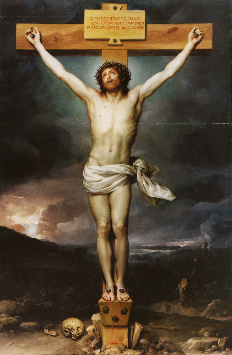 victoriamolcc's tweet photo. Cuatro versiones distintas de un mismo tema. ¿Con cuál te quedas? 

🖼️: Cristo crucificado (Mengs, Velázquez, Goya, El Greco). https://t.co/dhUcpPDK7O