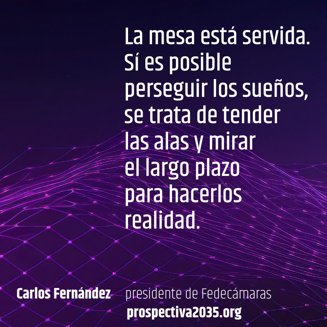 Camino al Futuro, bases para la construcción colectiva de un nuevo modelo de desarrollo #Venezuela2035, es una propuesta que se soporta en la actuación protagónica del sector privado venezolano para promover una economía eficiente y generadora de bienestar.

#Fedecámaras