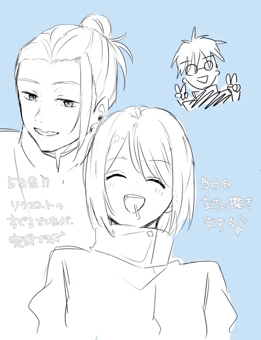 1週間チャレンジ 完成しなかったですが、絵は書いてるので、、セーフだと決めました!
