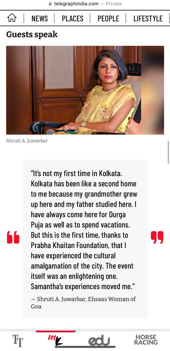 Am enlightening Author’s afternoon with Ms Samantha Kochhar.
Read More:
telegraphindia.com/my-kolkata/eve…

Thank you <a href="/FoundationPK/">Prabha Khaitan Foundation</a> <a href="/Telegraph/">The Telegraph</a> <a href="/TajHotels/">Taj Hotels</a> <a href="/TT_My_Kolkata/">My.Kolkata</a>