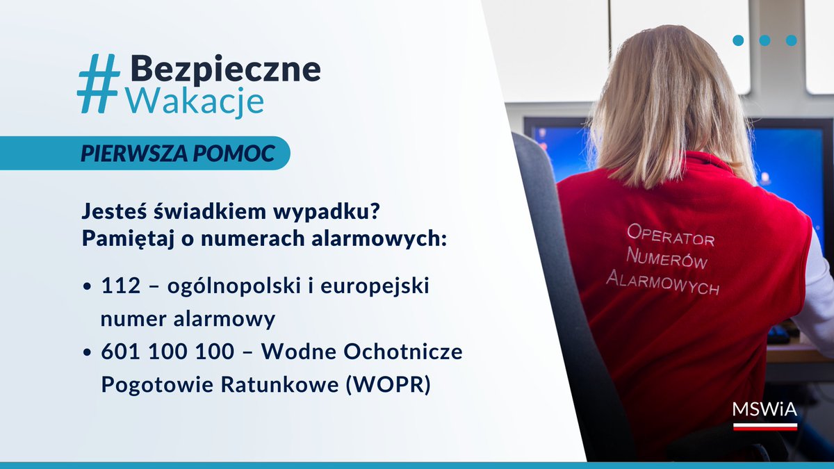 MSWiA_GOV_PL's tweet photo. Nie możesz wykonać połączenia głosowego na #numer112? Skorzystaj z aplikacji mobilnej #Alarm112 📱
#BezpieczneWakacje https://t.co/RzNfzkiwUJ