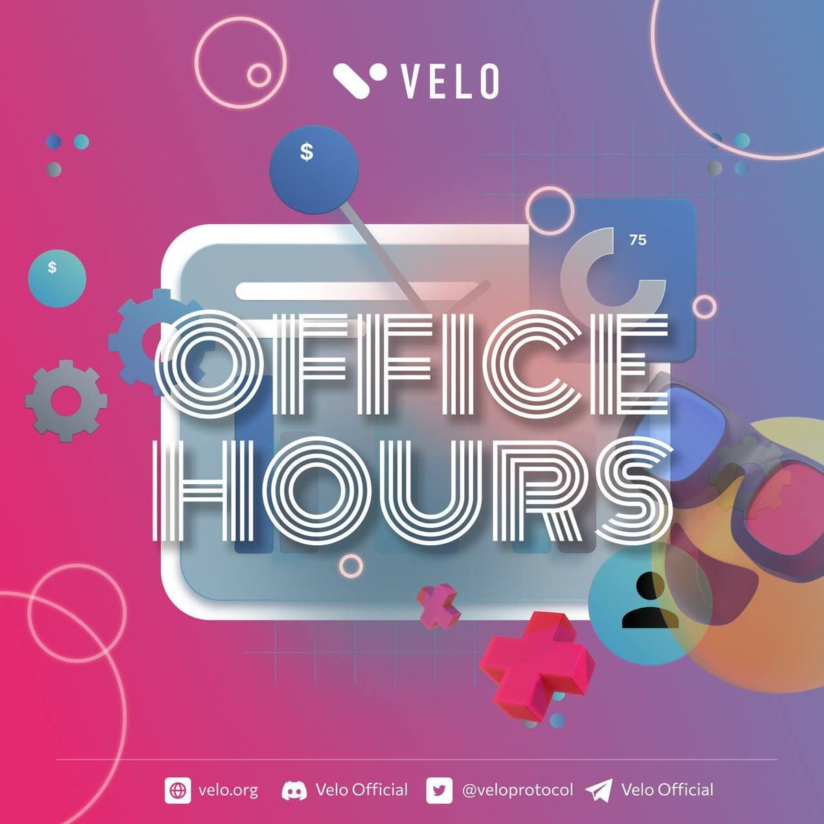 <a href="/veloprotocol/">Velo Official</a> team is here to casually connect with you all live in the Velo Official telegram weekly.  🫶 Join this week's office hours on July 14th <a href="/12pm/">nour zohbi</a> UTC. ✨

t.me/veloprotocol

#TheFutureIsVelo #VELO  #VeloLabs #web3plus