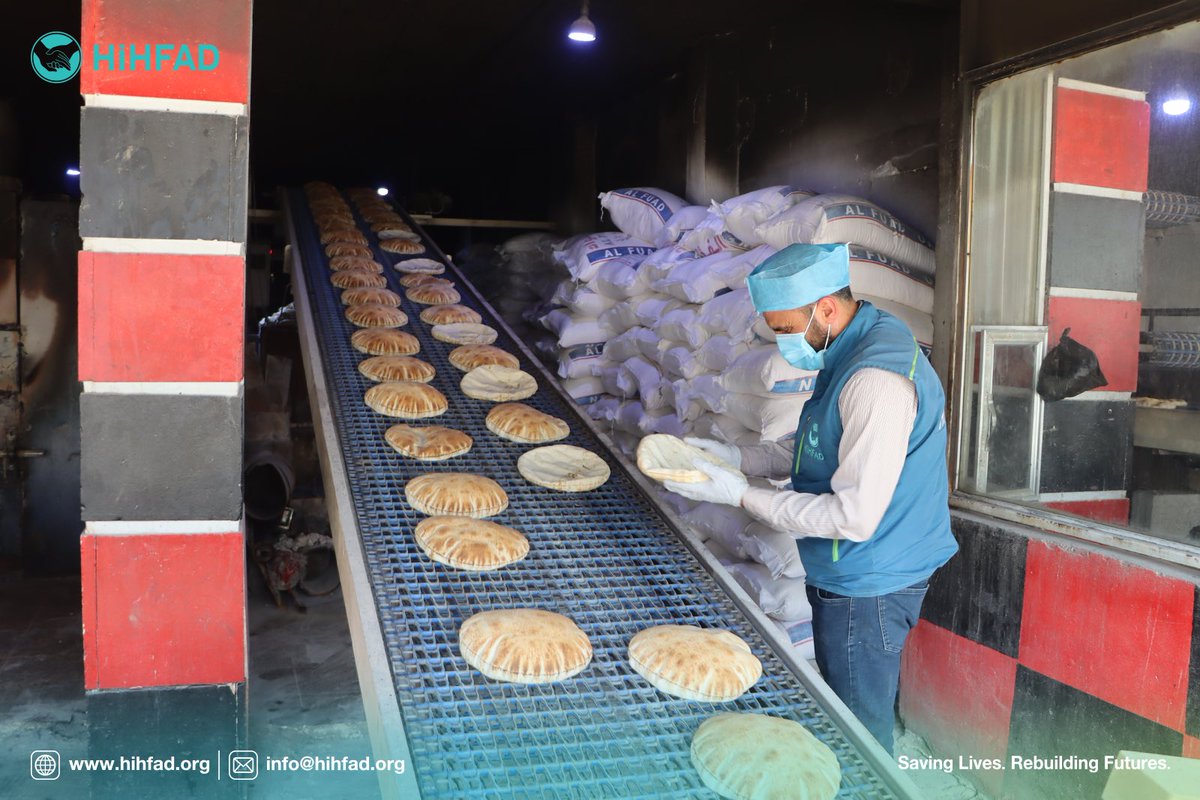 hihfaduk's tweet photo. Today we passed the milestone of distributing more than 1.5 million bundles of 🤍#bread since the beginning of 2023, to approximately 67 camps in the Dana, Maarat Misrin and Afrin camps in northwest Syria.

#breadproject 
#foodsecurity 
#northwestsyria #hihfad https://t.co/FujXrpIHdt