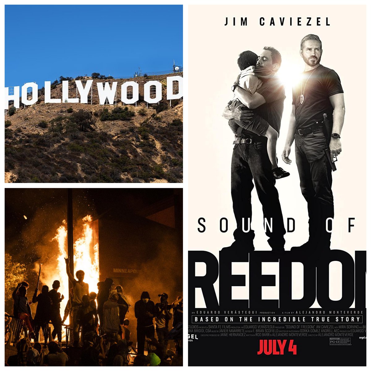 1mZerOCool's tweet photo. Its funny Hollywood celebrities where all jumping up posting the Black photo to their instragram after the riots in 2020 &amp; how they had no problem sharing their political affiliations &amp; yet not a single one of them have mentioned child trafficking or support in🤔 Sound of Freedom https://t.co/XGHmHyA7DO