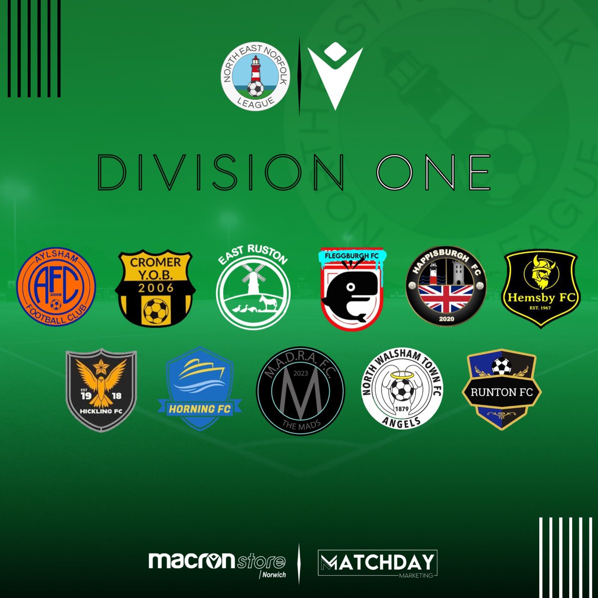 NENL1922's tweet image. As the start of the season creeps ever nearer, we bring you the teams who'll be battling out for the Div 1 title. 

@HoptonFC join as Div 2 champions looking to make their mark with @yobfc rejoining from the @angliancom. We can't wait to get started!

#NENL #NorfolkFootball
