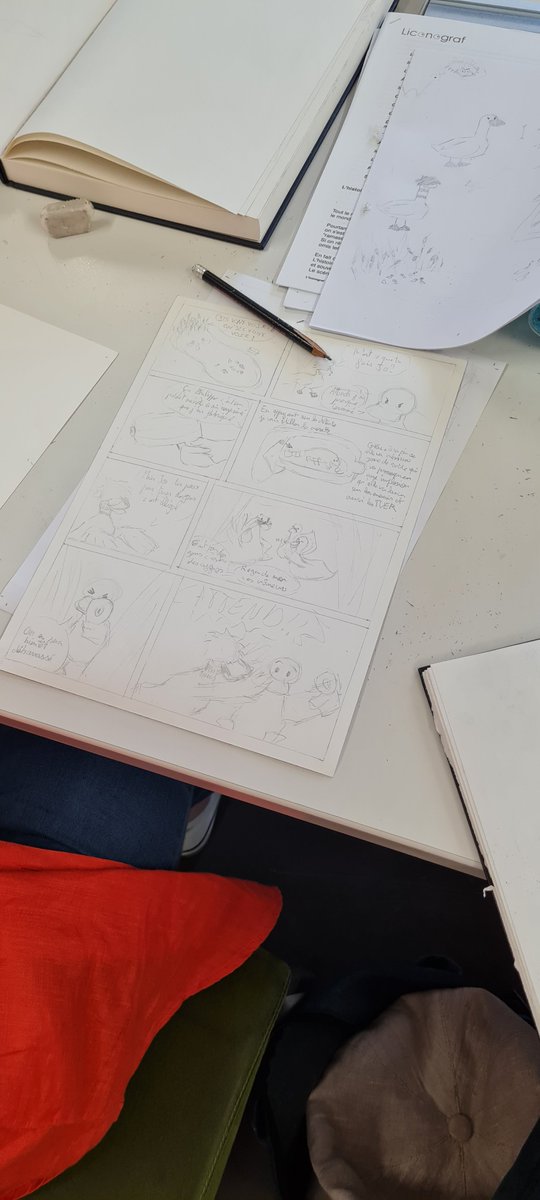 liconograf's tweet photo. Aujourd’hui, nous avons entamé le 4ème jour de stage !

Les participants sont passés au dessin définitif pour leurs planches de BD. L’objectif est de mettre au net leurs propositions pour bientôt finaliser leurs réalisations ✏️

À demain pour la dernière journée de stage✌ https://t.co/UuAi0l9fPl