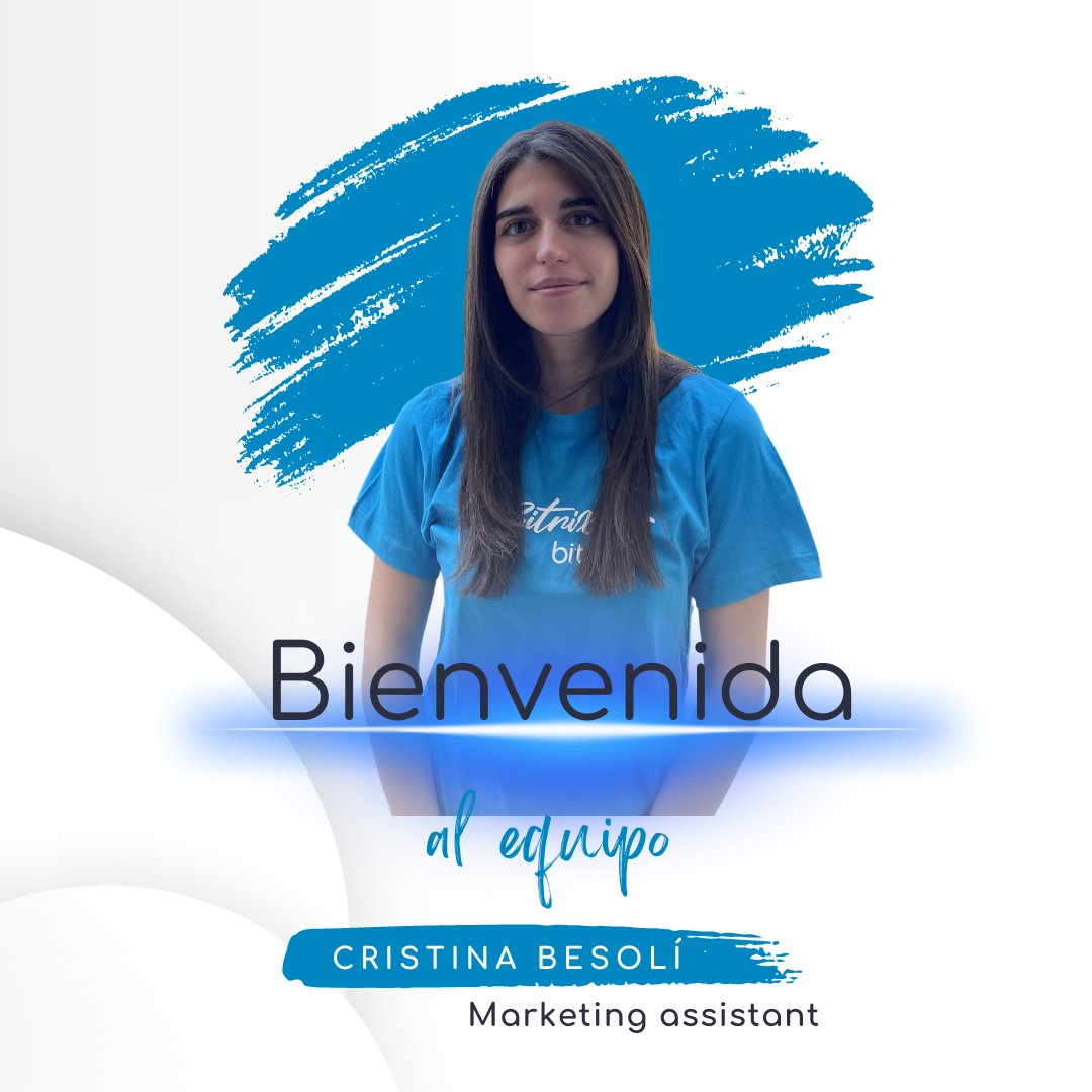 bit24es's tweet photo. ¡Damos una cálida bienvenida a Cristina Besolí, quien se une a nuestro equipo de Bit24 como marketing assistant! 💼🎉

Conoce a Cristina, una apasionada del deporte🏃‍♀️ y amante de la música 🎶.

Estamos encantados de contar contigo. 
 
#Bienvenida #AsistenteDeMarketing #bit24 #crm https://t.co/17XKAEYdzr