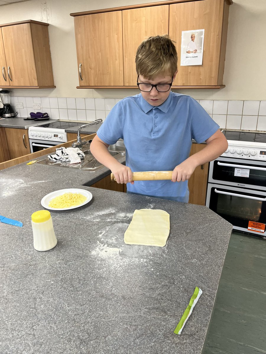 Welcome to our Y6 Bridge transition pupils , some excellent cooking skills making cheese straws. @Bridge_WHS
