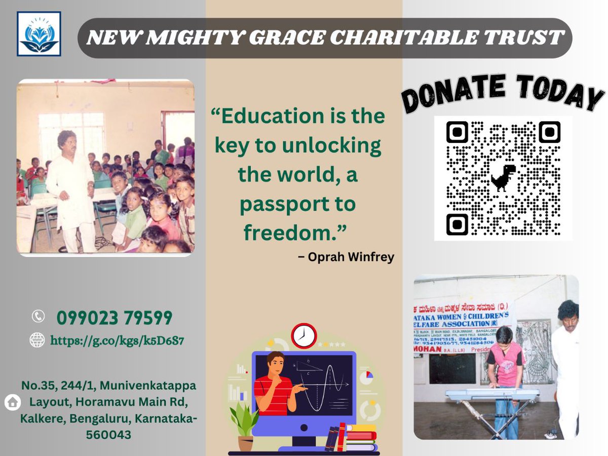mightygrace08's tweet photo. "📚✨ Join us in making a difference! 🤝🌍 Our NGO is dedicated to improving education for underserved communities. With your generous donation, we can provide books, supplies, and educational opportunities to those in need. 
Donate today.
 #EducationForAll# https://t.co/TVnNhWNBOe