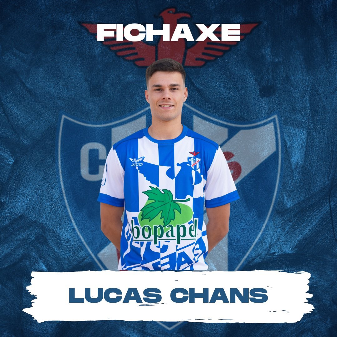 CDCulturalAreas's tweet photo. 𝐅𝐈𝐂𝐇𝐀𝐗𝐄 ✍️

Formado nas categorías inferiores do Santa Mariña, Celta e Coruxo, Lucas Chans chega ao noso club tras xogar a pasada tempada no Atios e no Castrelos ⚽️

Reforzamos así o noso lateral dereito 💪

Moita sorte e benvido a casa ❤️ https://t.co/cYcTpUvtWF