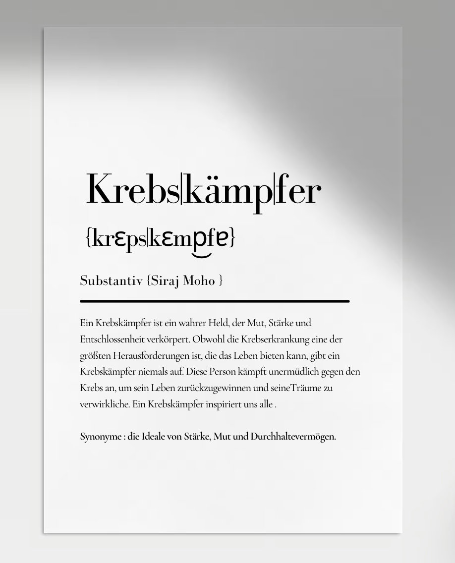 dagmoon's tweet photo. Ich freue mich, den jüngsten Neuzugang in meinem #etsy-Shop vorzustellen: KrebsKÄMPFER/IN Definition Karte Mutmacher Geschenk Aufmuntern Krebs Krebskämpfer Sternenmama Lieblingsmensch Seelenverwandte Beste Freundin https://t.co/YMJdyknuNa #starmamabolster #hardtimesgif https://t.co/VJGU11ThmI