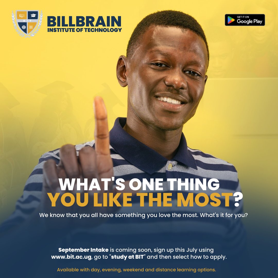 BIT_InstituteUg's tweet photo. Today is for sharing some love!

We asked some scholars for 1 thing their hearts burst out of love for at #BillbrainInstituteofTechnology &amp; found interesting answers.

Let's see what others have to say. 😊 #Billbrain #Technology #institute #DigitalKenya  #onlinelearning https://t.co/6PqnCnEsvs