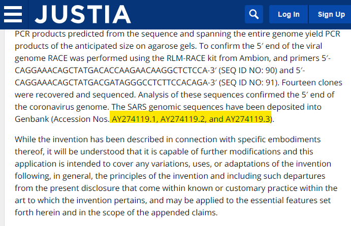 Jikkyleaks's tweet photo. Oh dear. It looks like @roper_lab was making infectious full-length clones of SARS.
And that was the patent.
These people are out of control.
SHUT. IT. DOWN.
@CharlesRixey @Kevin_McKernan @Daoyu15
https://t.co/o3ircMQUpx
