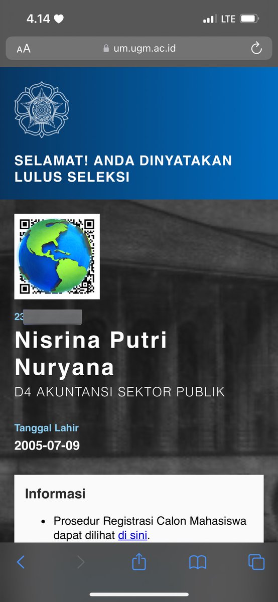 Ilvpetrichor's tweet photo. ibuuuuu aku keterima di ugm 😭😭 https://t.co/WEzSMq93pJ