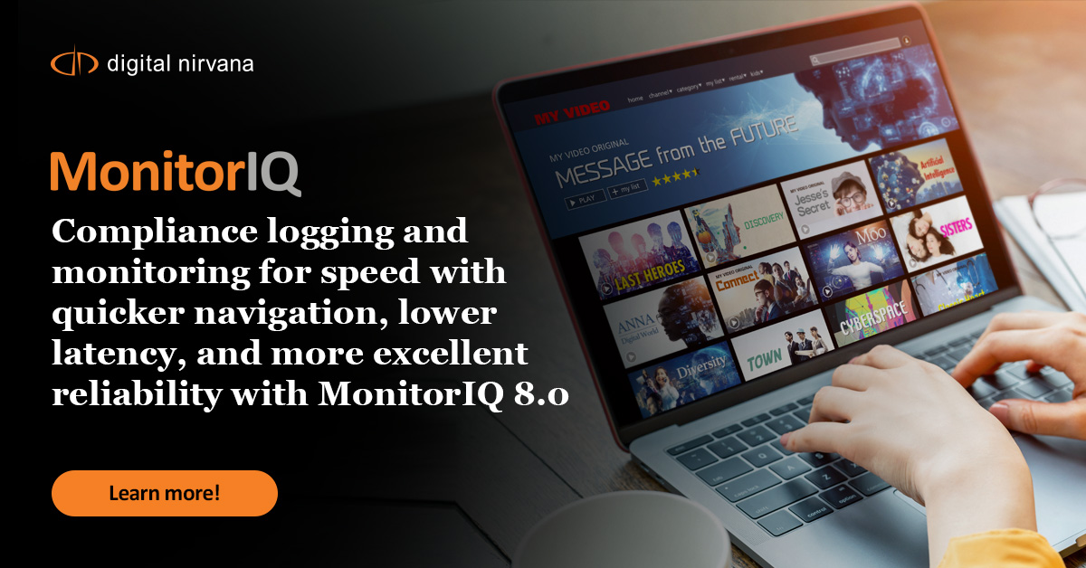 Digital_Nirvana's tweet photo. Broadcasters have leveraged MonitorIQ’s Quick Compare feature comparing content, advertisements, talent pool, different shows, and ratings from the same or multiple channels - their own and competitors. Book a demo to know more: https://t.co/IpF0S2Oz6f
#MonitorIQ #compliance https://t.co/ggawNjYRgk