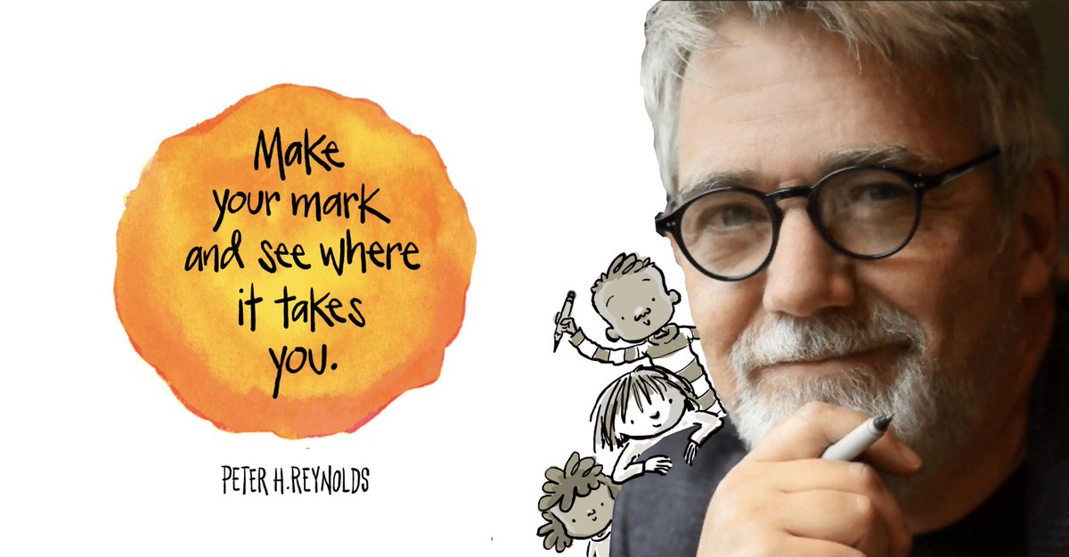 Make your mark with @peterhreynolds this Sept 15th for International Dot Day #dotday23 Help us spread the word! : ) Please retweet to your 'connected dot' network! internationaldotday.org