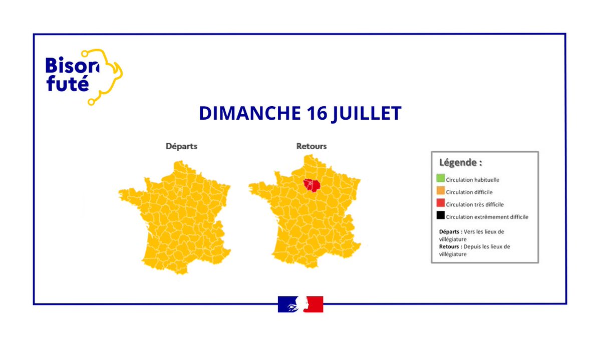 #SécuritéRoutière 

A l'occasion de ce week-end du #14Juillet, les déplacements seront importants sur les grands axes du pays. 

Restez prudents et pensez à faire une pause toutes les 2 heures.
