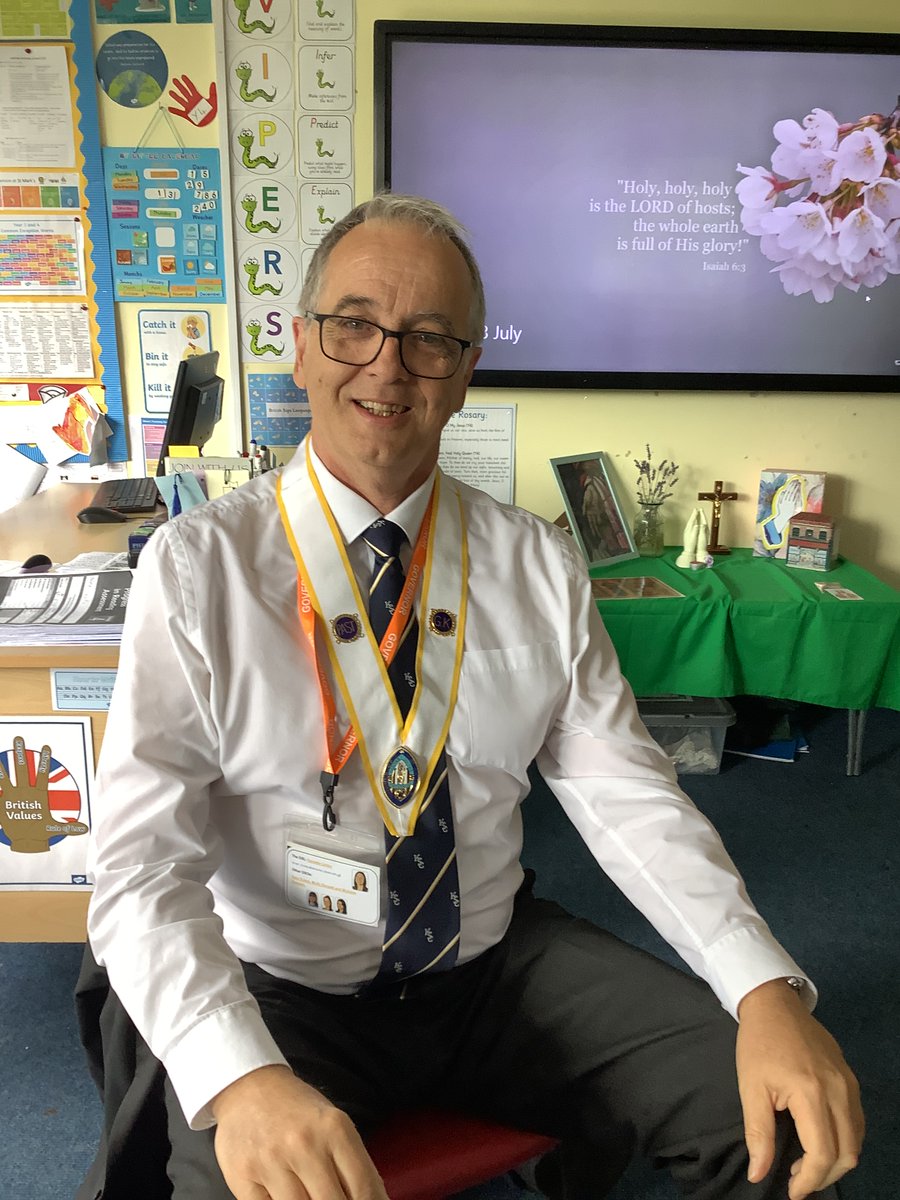 Mr. Campbell was put on the hot seat by year 4 this morning, for our vocations day. #vocations #chaplaincyprovision #DignityofWork #propheticandintentional