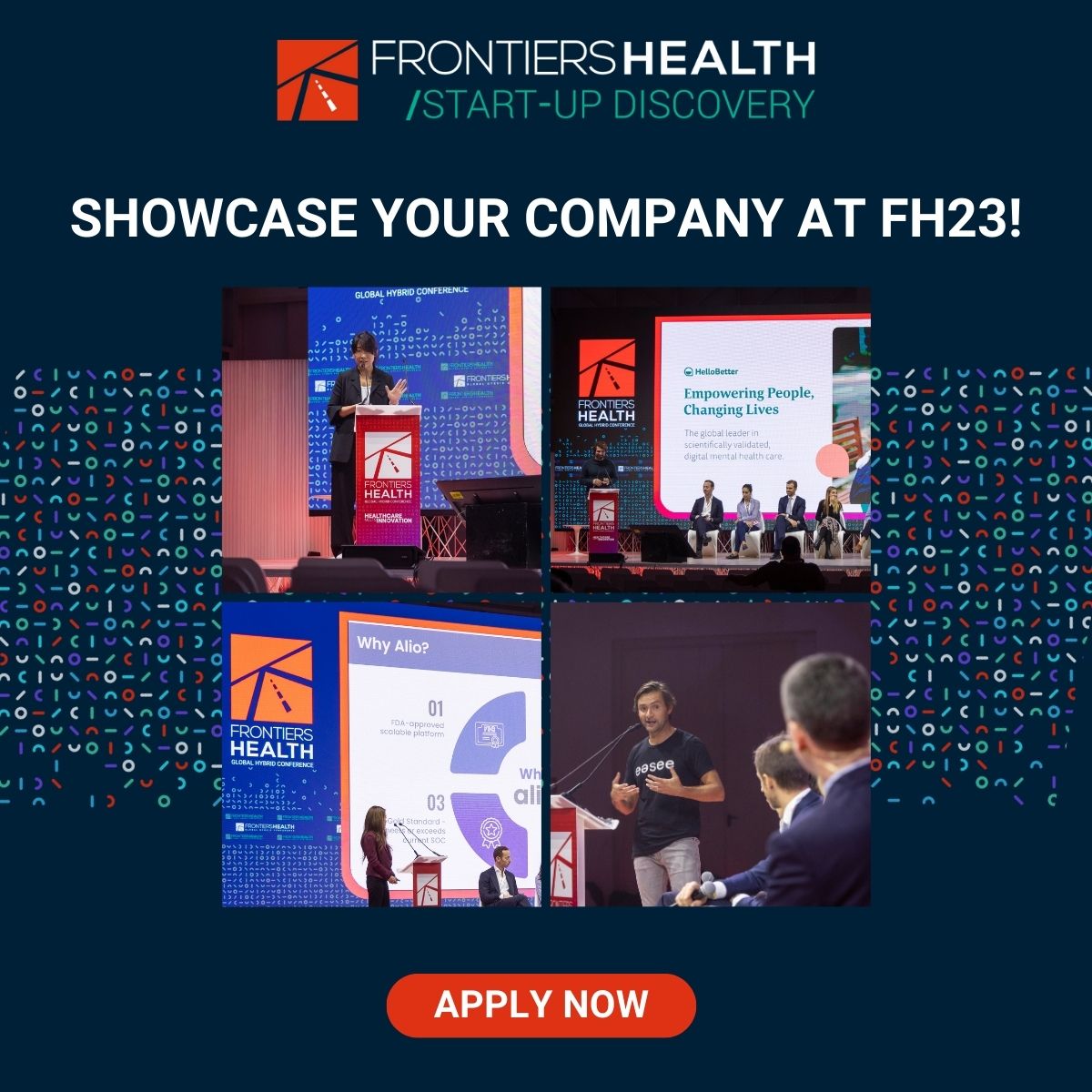 Frontiers Health (@frontiershealth) on Twitter photo ๐ฃ ๐๐๐๐๐๐๐ ๐๐๐ ๐๐๐๐๐๐ ๐๐๐๐๐๐๐๐๐๐ ๐๐๐๐๐๐๐๐: Applications for our iconic Start-up Discovery session are now open! This year we accept applications from emerging #startups from Seed to Series B. Sign up now: lnkd.in/e-t74J9R #FH23 #opencall ๐ฃ ๐๐๐๐๐๐๐ ๐๐๐ ๐๐๐๐๐๐ ๐๐๐๐๐๐๐๐๐๐ ๐๐๐๐๐๐๐๐: Applications for our iconic Start-up Discovery session are now open! This year we accept applications from emerging #startups from Seed to Series B. Sign up now: lnkd.in/e-t74J9R #FH23 #opencall