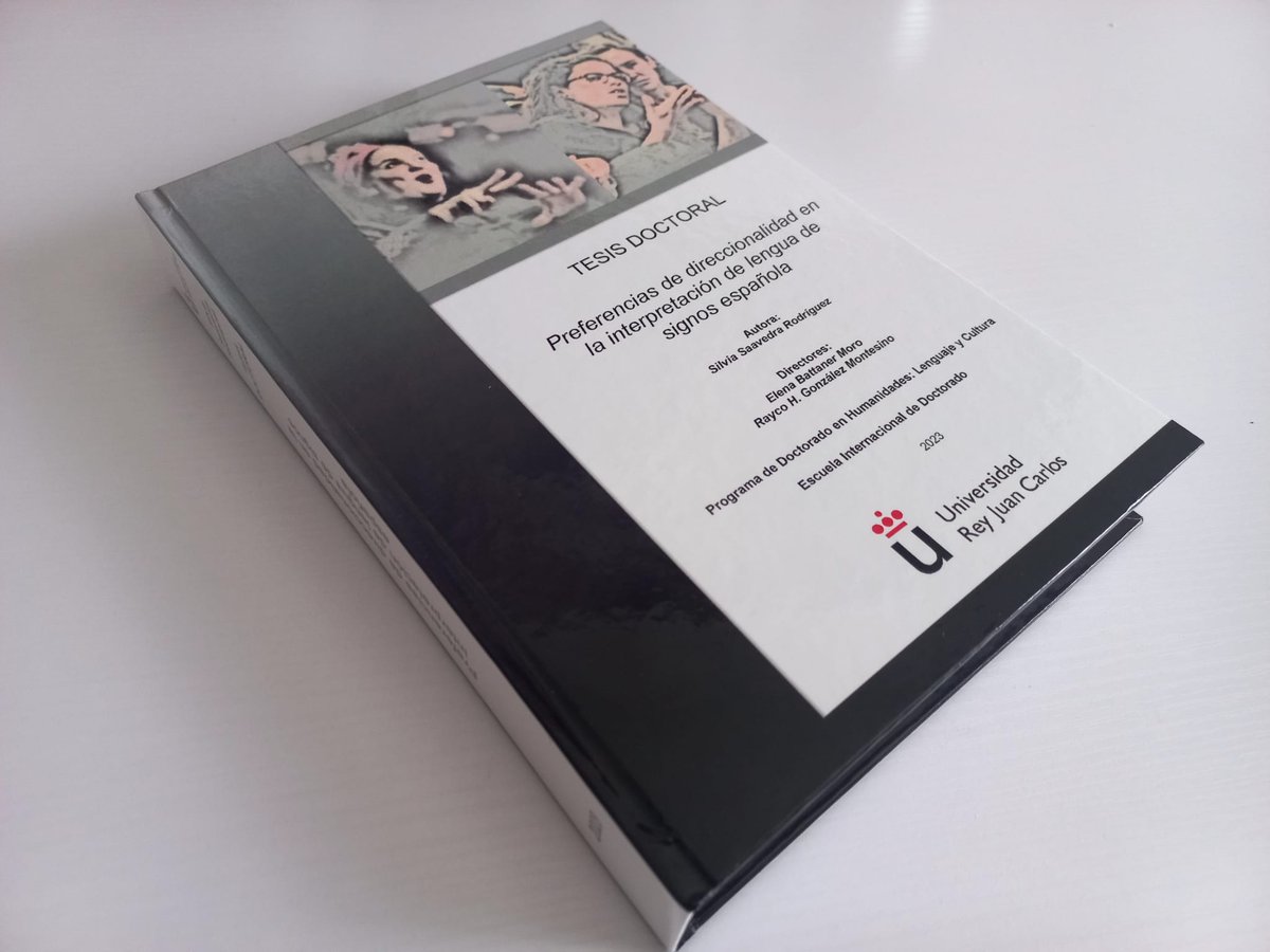 Rayco H. González Montesino 🇮🇨 (@raycoilse) on Twitter photo Hoy es un día especial: mi amiga, colega y doctoranda <a href="/Silvia_SaaRod/">Silvia Saavedra Rodríguez</a> defiende su tesis doctoral "Preferencias de direccionalidad en interpretación de lengua de signos española". Están todos invitados, en la sede <a href="/urjc/">URJC</a> de Manuel Becerra (Madrid), a 17:00. Con interpretación LSE 🙌 Hoy es un día especial: mi amiga, colega y doctoranda <a href="/Silvia_SaaRod/">Silvia Saavedra Rodríguez</a> defiende su tesis doctoral "Preferencias de direccionalidad en interpretación de lengua de signos española". Están todos invitados, en la sede <a href="/urjc/">URJC</a> de Manuel Becerra (Madrid), a 17:00. Con interpretación LSE 🙌