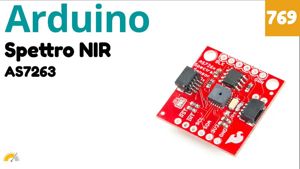 zeppelinmaker's tweet photo. Spettro IR (NIR) con AS7263 e Arduino  - Video 769 https://t.co/8kIKj0HRu8 https://t.co/jR3c4qNilq