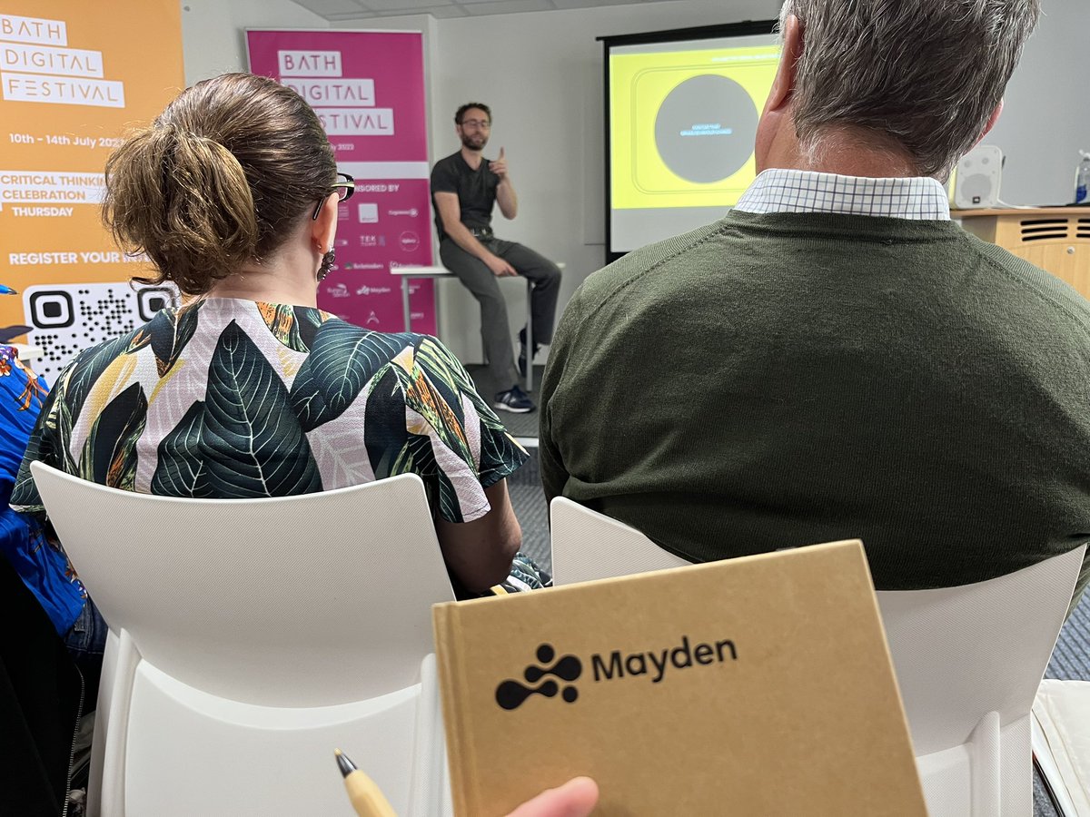 MaydenTweets's tweet photo. Fascinating keynote talk from leading video marketing expert @Jon_hurricane about harnessing the power of emotion to create #content that drives growth for good at the @bathdigital festival #TechForGood #BathDigitalFestival https://t.co/INWA5DSWM1
