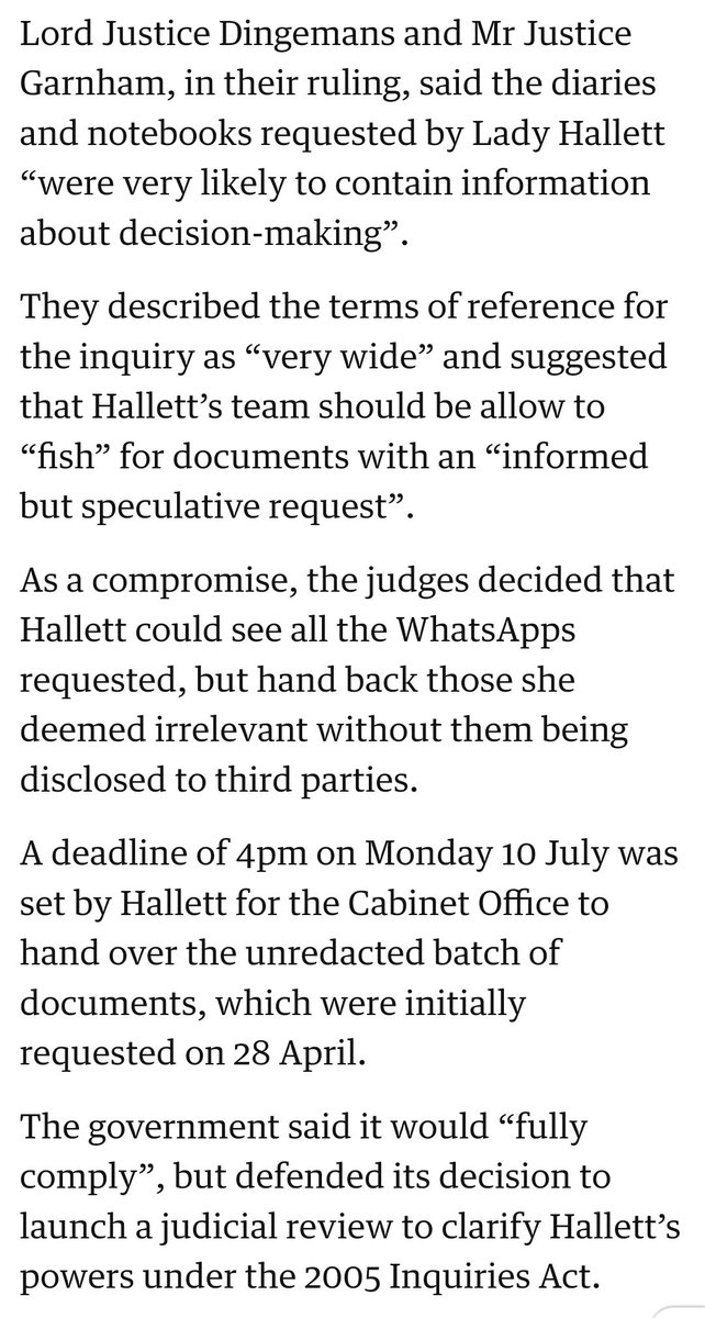 Why on earth aren't the two High Court Judges Dingemans and Garnham taking action on this?

Is Boris above the law?

Can't believe he's not been arrested in a 3am raid

#BorisJohnsonContemptOfCourt 
#BorisJohnsonsphone 
#LadyHallett