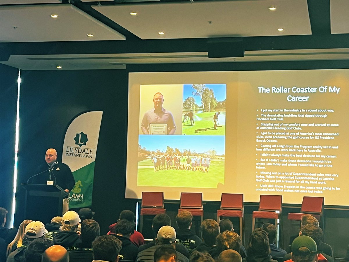 nturner1989's tweet image. Stepped out of my comfort zone yesterday at the STA Sports Turf Management Seminar to present a snapshot of my career, The Ohio State Program and the challenges we have faced at Latrobe GC. @turfokeeffe