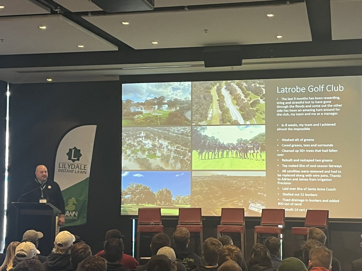 nturner1989's tweet image. Stepped out of my comfort zone yesterday at the STA Sports Turf Management Seminar to present a snapshot of my career, The Ohio State Program and the challenges we have faced at Latrobe GC. @turfokeeffe