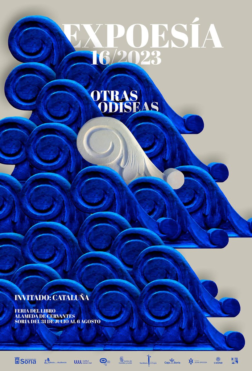 RayoAzulPoesia's tweet photo. EXPOESÍA-2023 (Soria)
del 31 de julio al 6 de agosto. Un año más @HuergayFierro  junto a toda su “marea azul poética” -Rayo AzulPoesía ahí estaremos.
Veniros, hay tanta POESÍA por descubrir 💙 💙 https://t.co/8K4uOShQQg