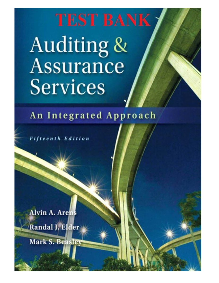 Test Bank For Auditing and Assurance Services, 15th Edition BY Arens
#fliwy #auditing #assuranceservices #15thedition #testbank 
fliwy.com/item/374345/te…